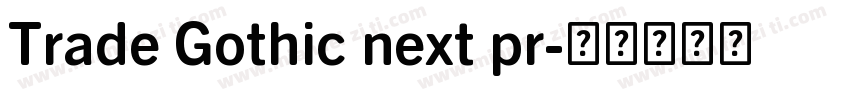 Trade Gothic next pr字体转换